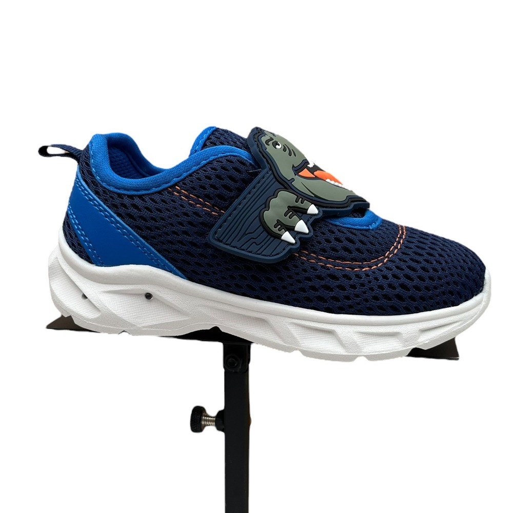 Carter's‎ Toddler Boys T-Rex Slip-On Sneakers Size 9 Navy Blue Light-Up Shoes - Picture 15 of 16